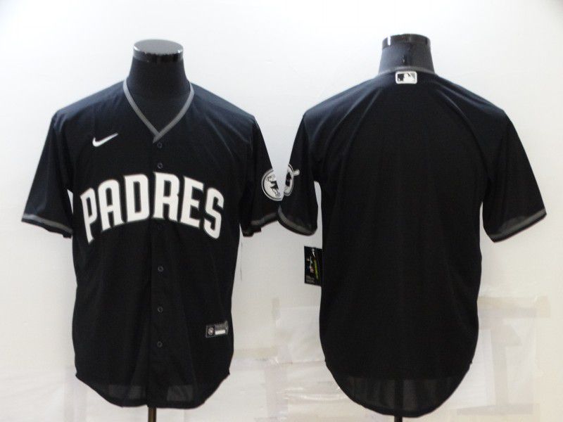 Men San Diego Padres Blank Black Game Nike 2022 MLB Jersey->nfl hats->Sports Caps